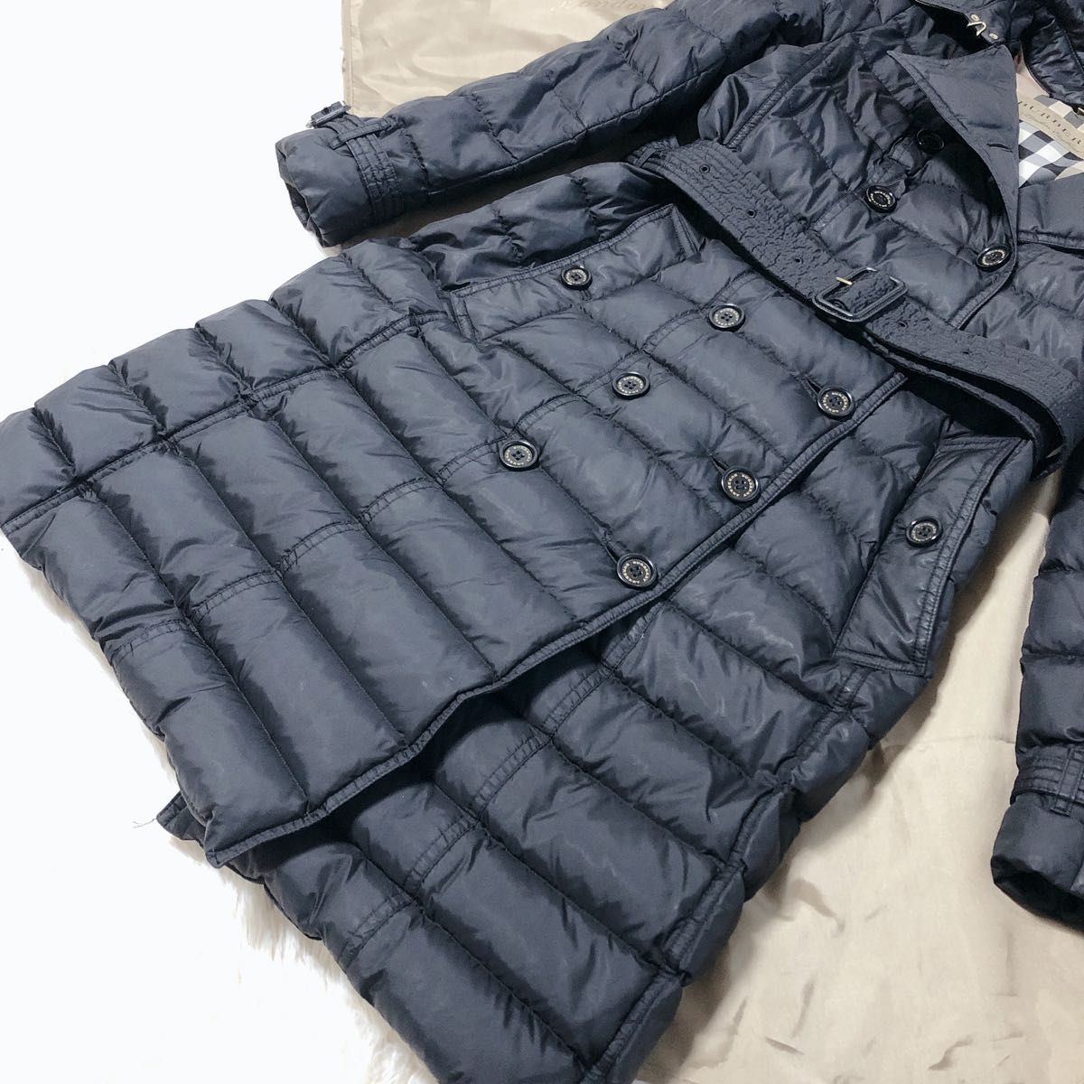 BURBERRY バーバリー ダウンコート ダウンジャケット ベルト ファー