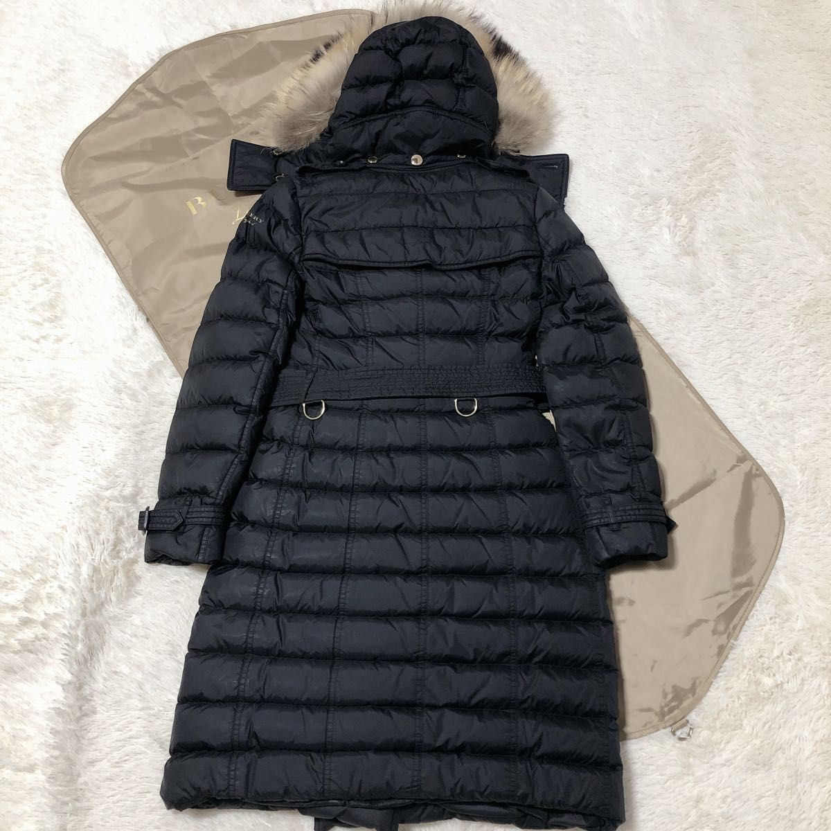 BURBERRY バーバリー ダウンコート ダウンジャケット ベルト ファー