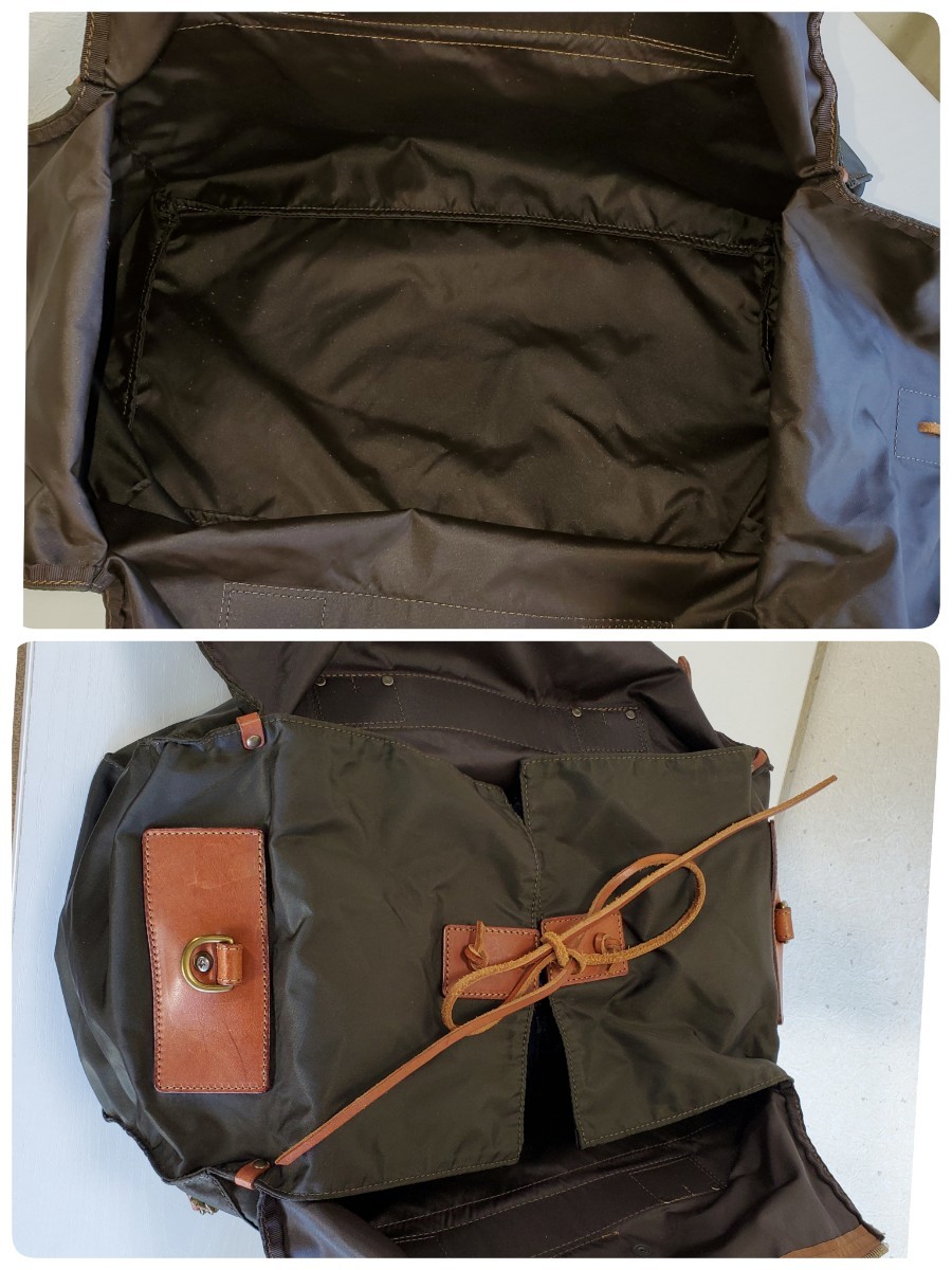 美品 Felisi フェリージ P4/6 ナイロン/レザー ボストンバッグ