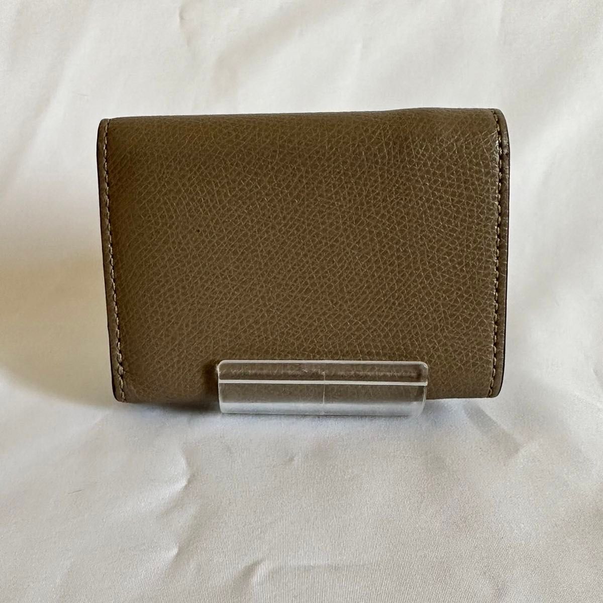 良品】FENDI フェンディ 財布 ウォレット ミニ財布 グレー エフイズ 三