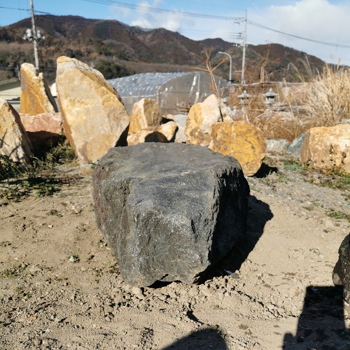 富士溶岩石26.5キロ庭石鑑賞石石盆石水石灯籠庭坪庭盆栽