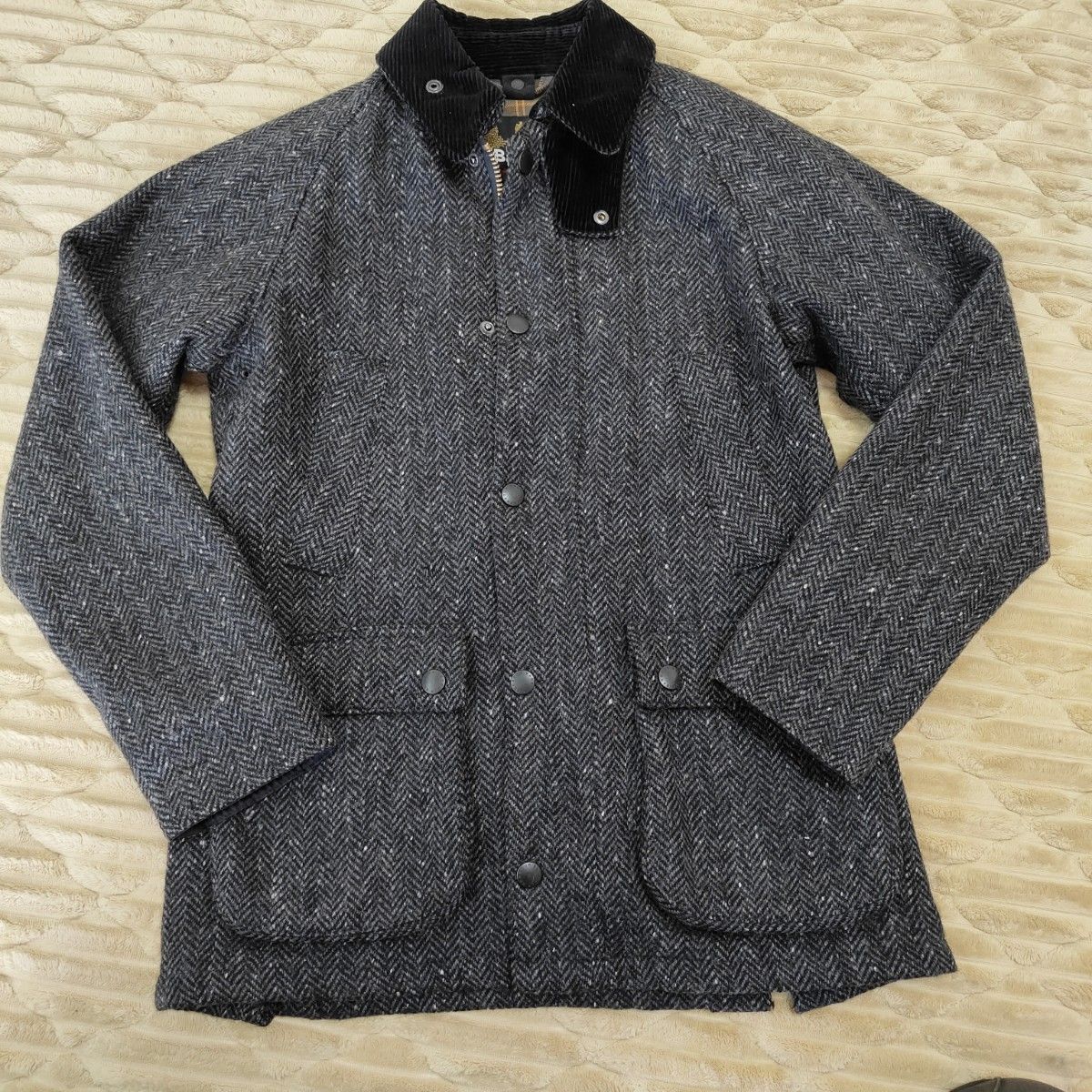Barbour バブアー ジャケット ツイード ウール グレー SL BEDALE