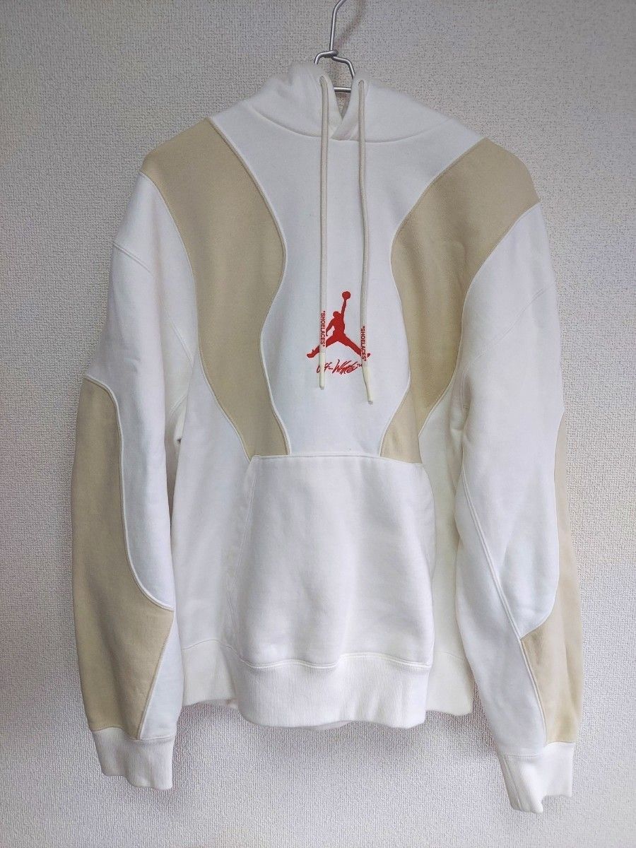 激レア】~Off-White~ AIR JORDAN 刺繍ロゴ プルオーバー L パーカー