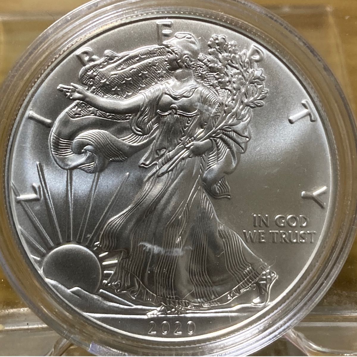 新品未使用)アメリカイーグル銀貨1オンス3枚 2020年 2021年タイプ1
