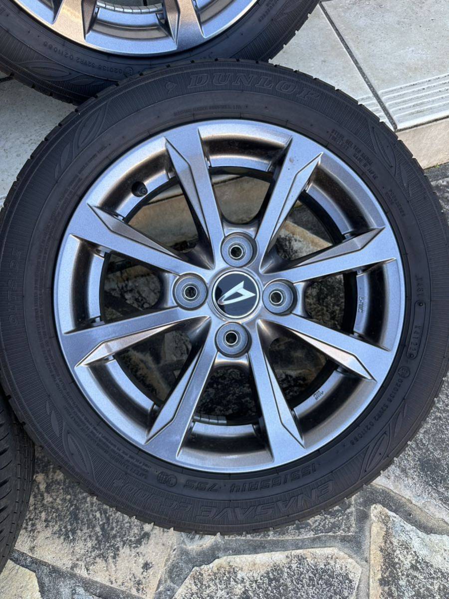 新車外し品 タント ファンクロス 155/65R14 ダイハツ純正 アルミ