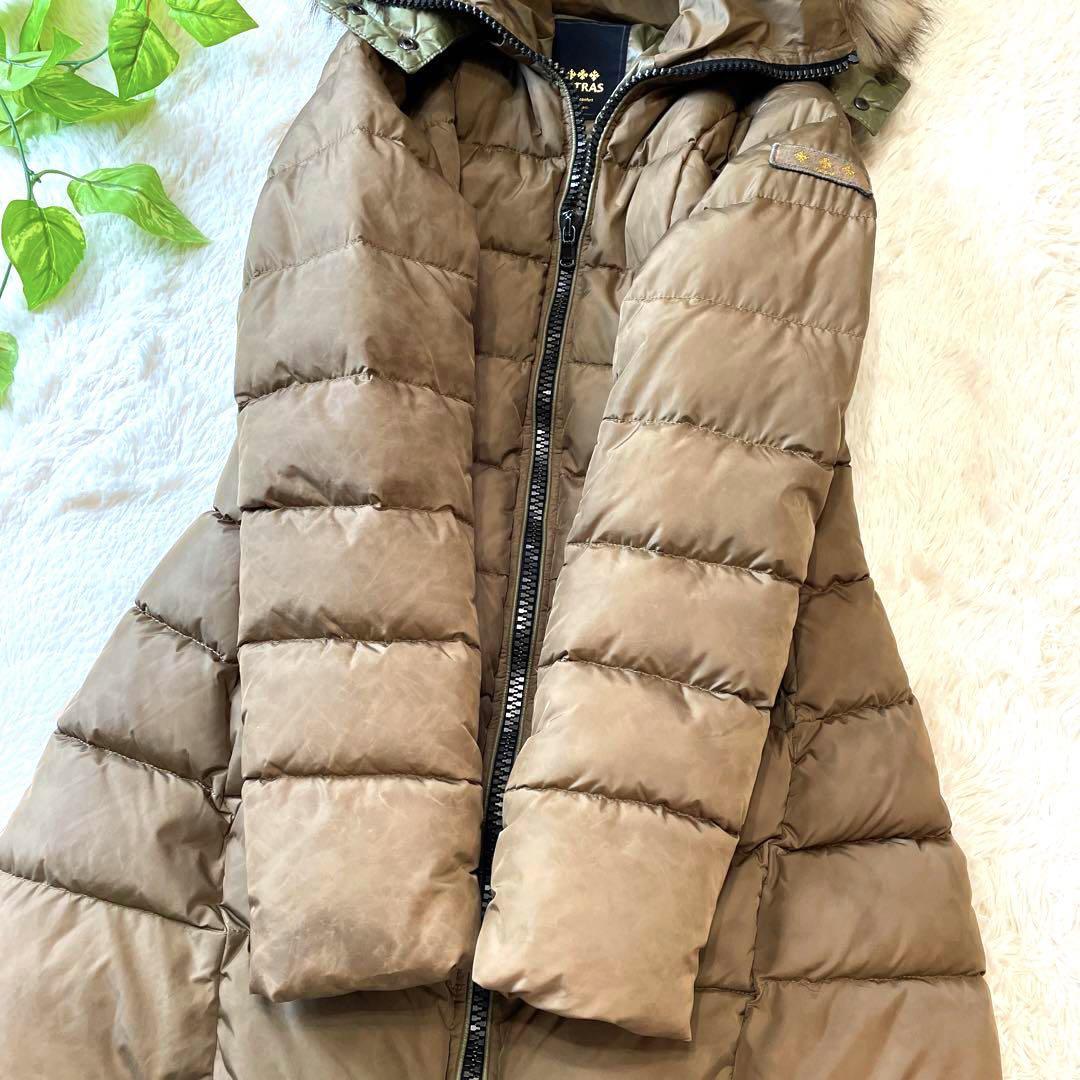高級感 TATRAS タトラス ダウンコート ロングコート ライトブラウン