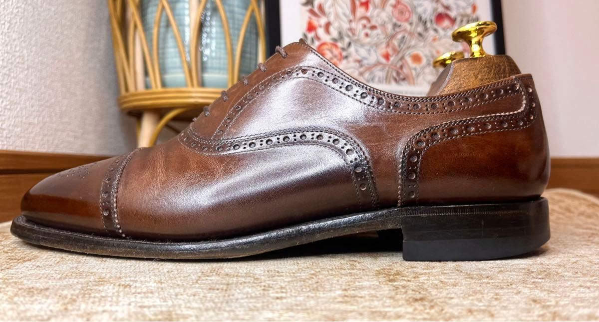 SCOTCH GRAIN インペリアルⅢ 25cm ダークブラウン 茶 パンチド