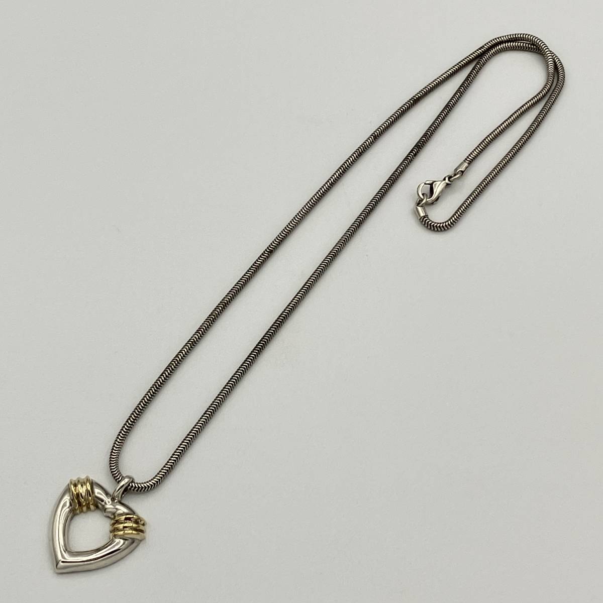 希少品 ティファニー ハート コンビ ビンテージ ネックレス ペンダント