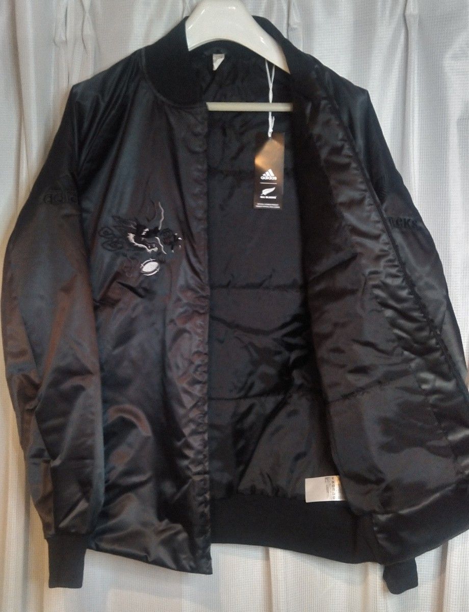 未使用 タグ付き アディダス オールブラックス スカジャン adidas ALL