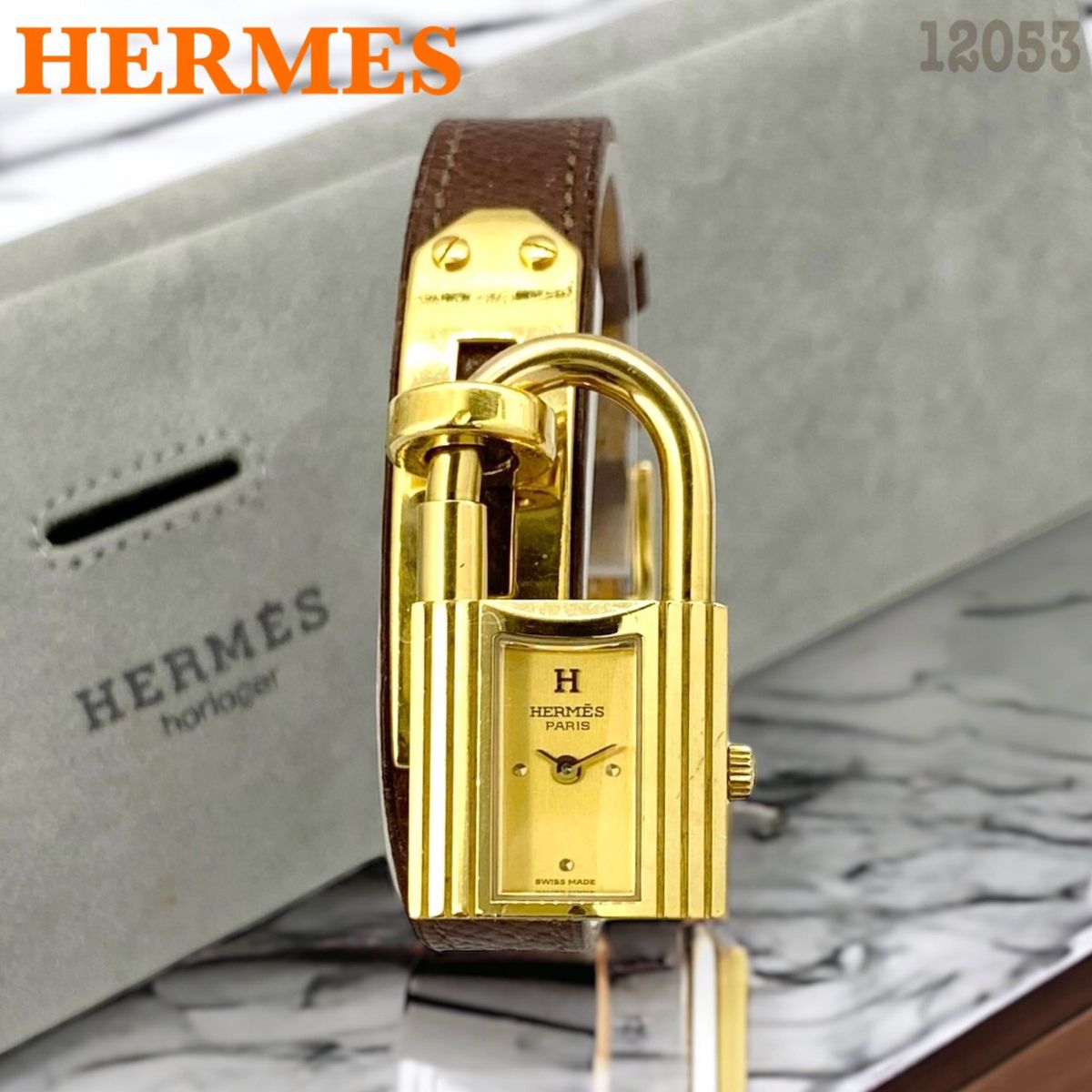 正規品 エルメス/HERMES ケリーウォッチ カデナ 南京錠 レディース