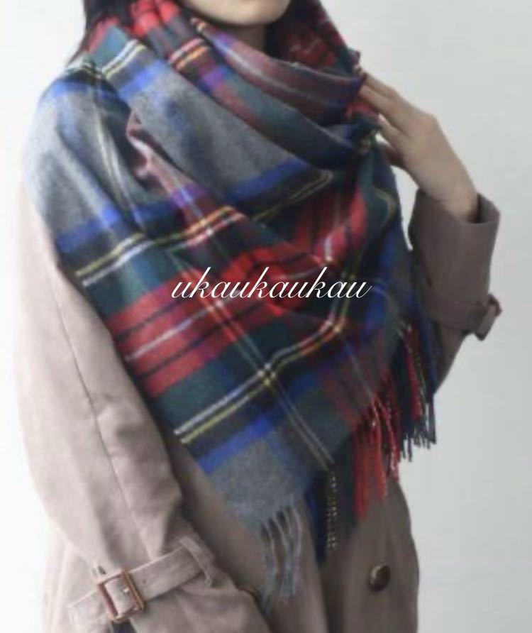 日本別注】美品 ジョンストンズ カシミア ストール マフラー グレー