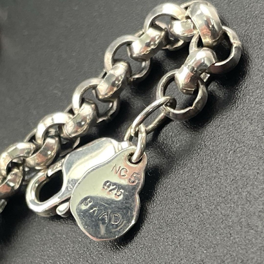 SAAD シルバー 925 5.4mm 太丸 ロール 甲丸 チェーン ネックレス