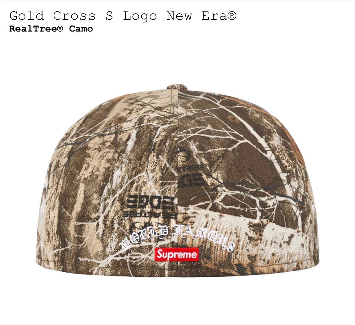 Supreme Gold Cross S Logo New Era RealTree Camo 7-5/8 シュプリーム