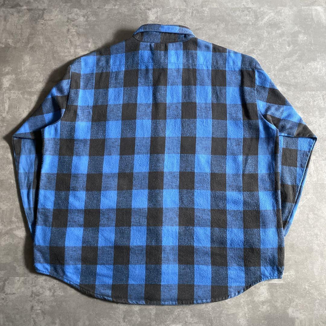 ビッグサイズ 好配色チェック 70s 80s ビンテージ USA製 FIVE BROTHER