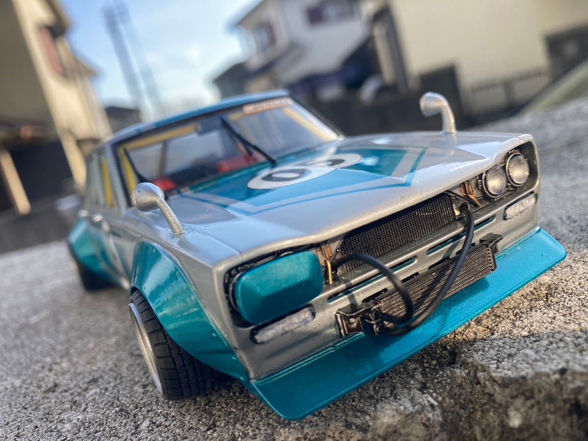 Yahoo!オークション - 1/24 アオシマ ハコスカ 4ドア ワークス 激渋の