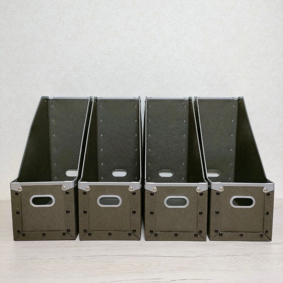 無印良品 硬質パルプ スタンドファイルボックス 4個 廃盤｜Yahoo