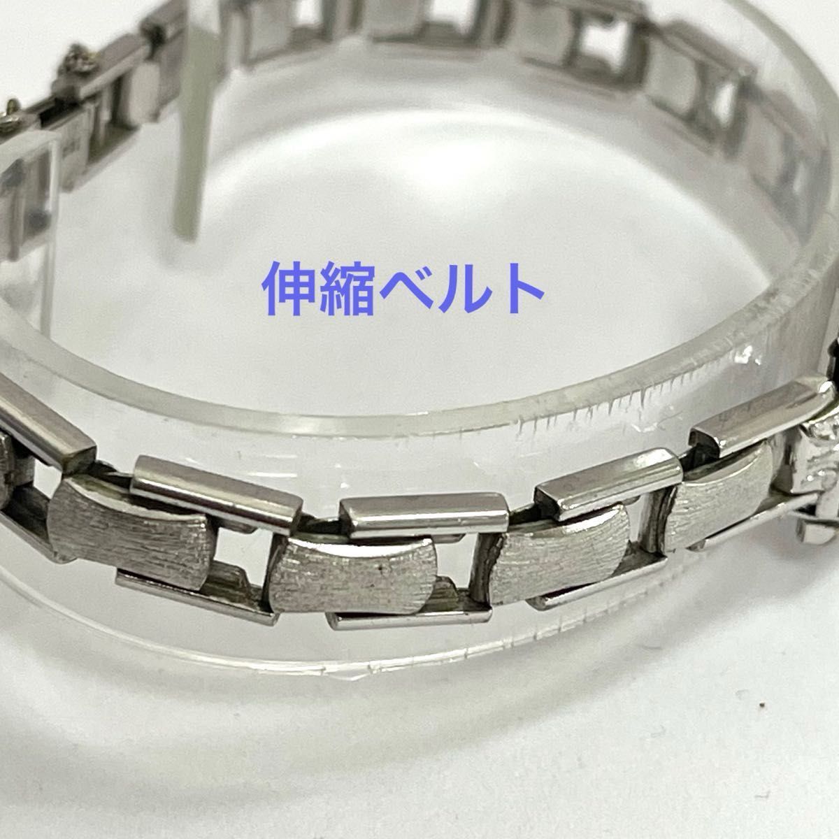 稼働 良品 WALTHAM レディース腕時計 金無垢 K14WG 14kホワイト