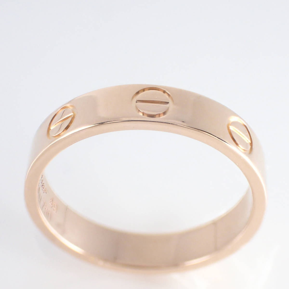 カルティエ Cartier K18PG ミニラブリング 49号 保証書 ピンクゴールド
