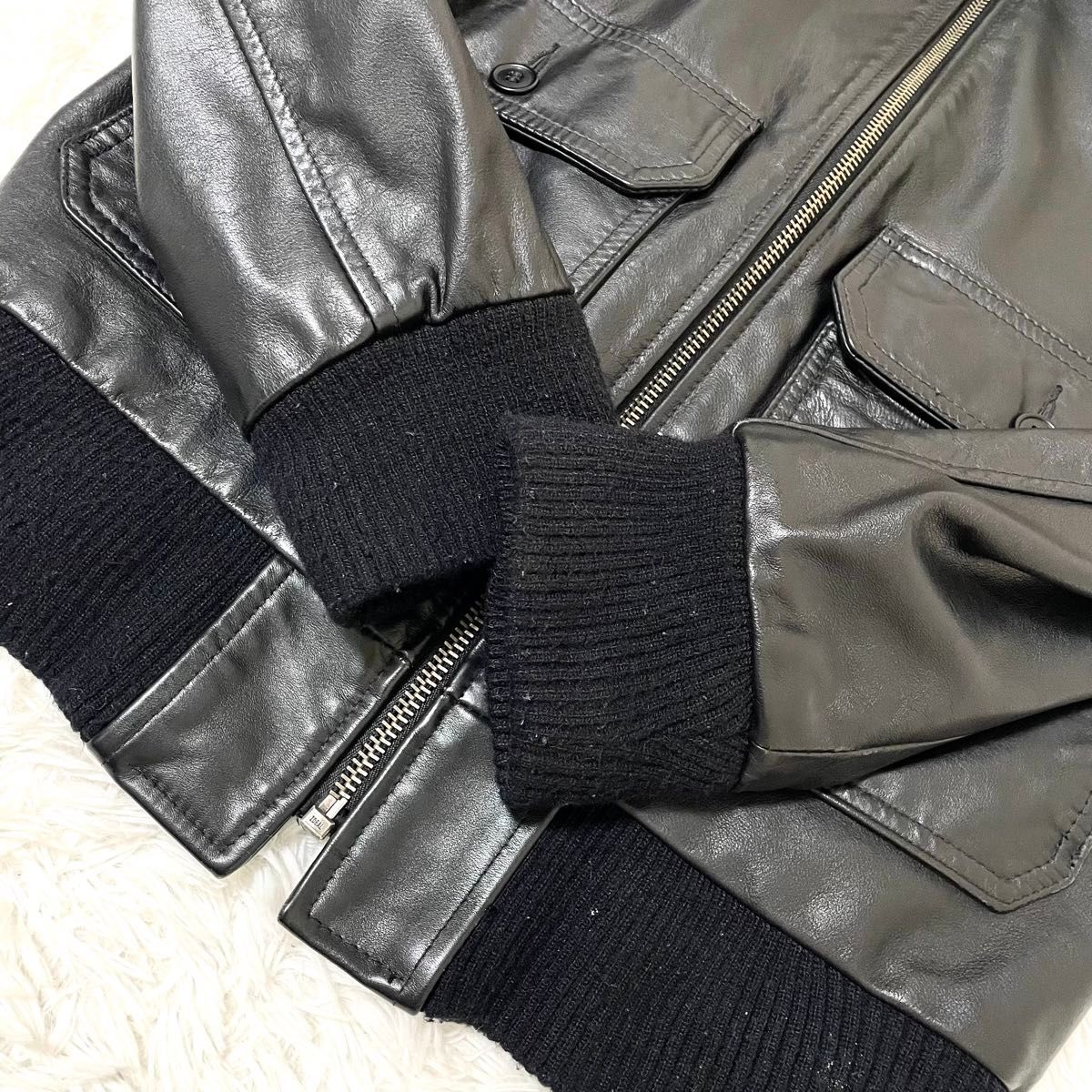 美品 supreme × schott 12ss A2 レザージャケット M フライト