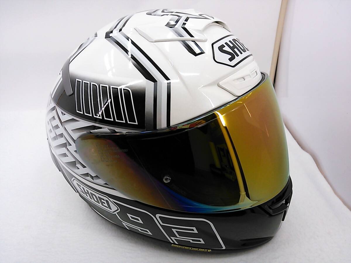 美品 SHOEI ショウエイ X-Fourteen X-14 MARQUEZ4 マルケス4 XLサイズ