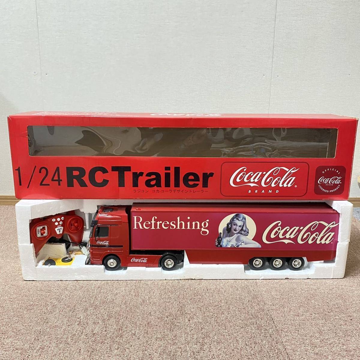 Yahoo!オークション - Coca-Cola コカ コーラ トレーラー ラジコン 1/2
