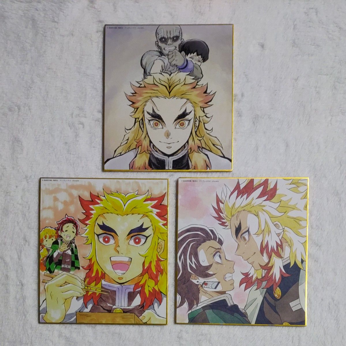 鬼滅の刃 全集中展 ミニ色紙 煉獄杏寿郎 3枚セット｜Yahoo!フリマ（旧