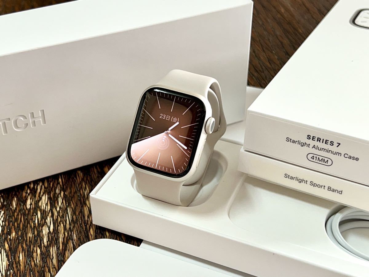 即決 送料無料 Apple Watch Series 7 41mm アップルウォッチ スター