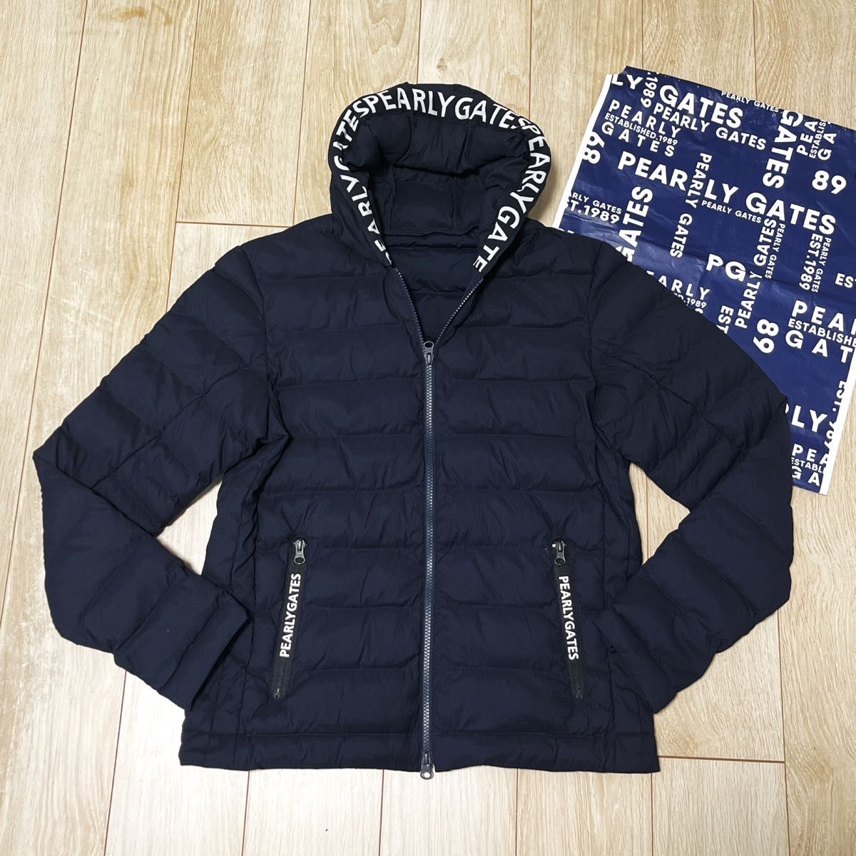 美品 パーリーゲイツ ダウンジャケット 4 メンズ ブルゾン アウター