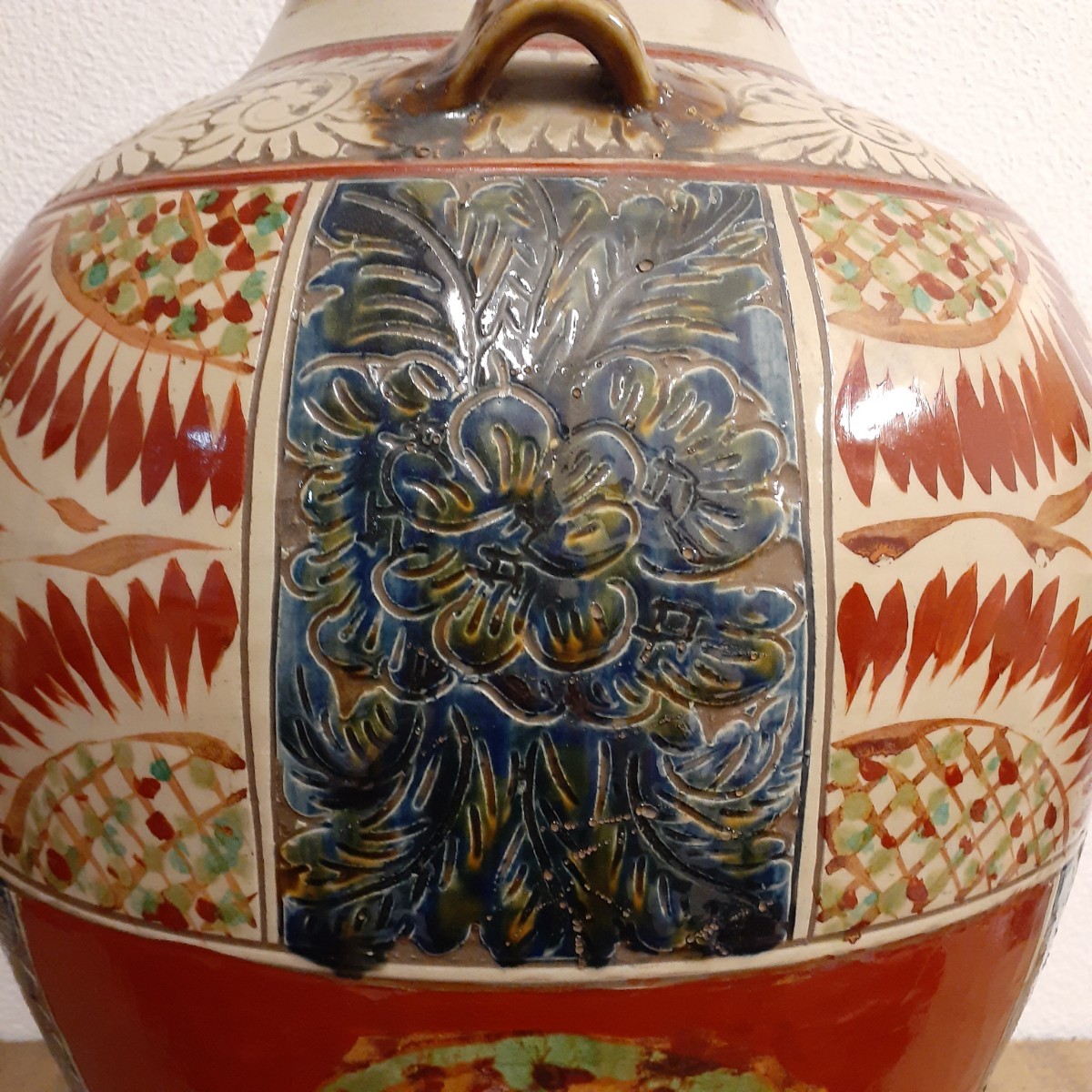 壺屋焼 新垣勲 飾壺 大型 約H44cm×30cm｜Yahoo!フリマ（旧PayPayフリマ）