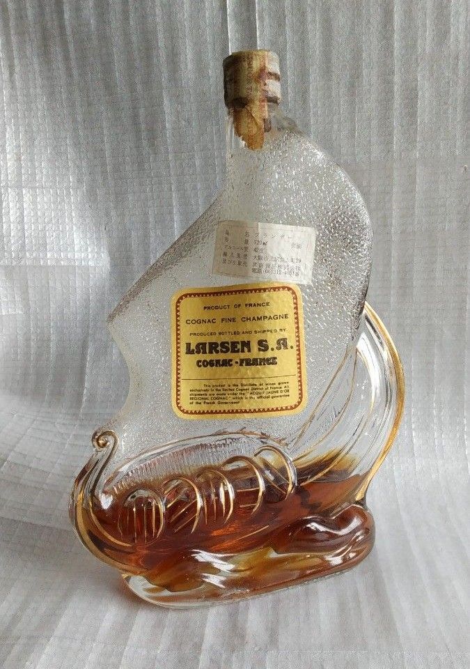 古酒 ラーセン バイキングシップボトル 箱付き ブランデー ウィスキー