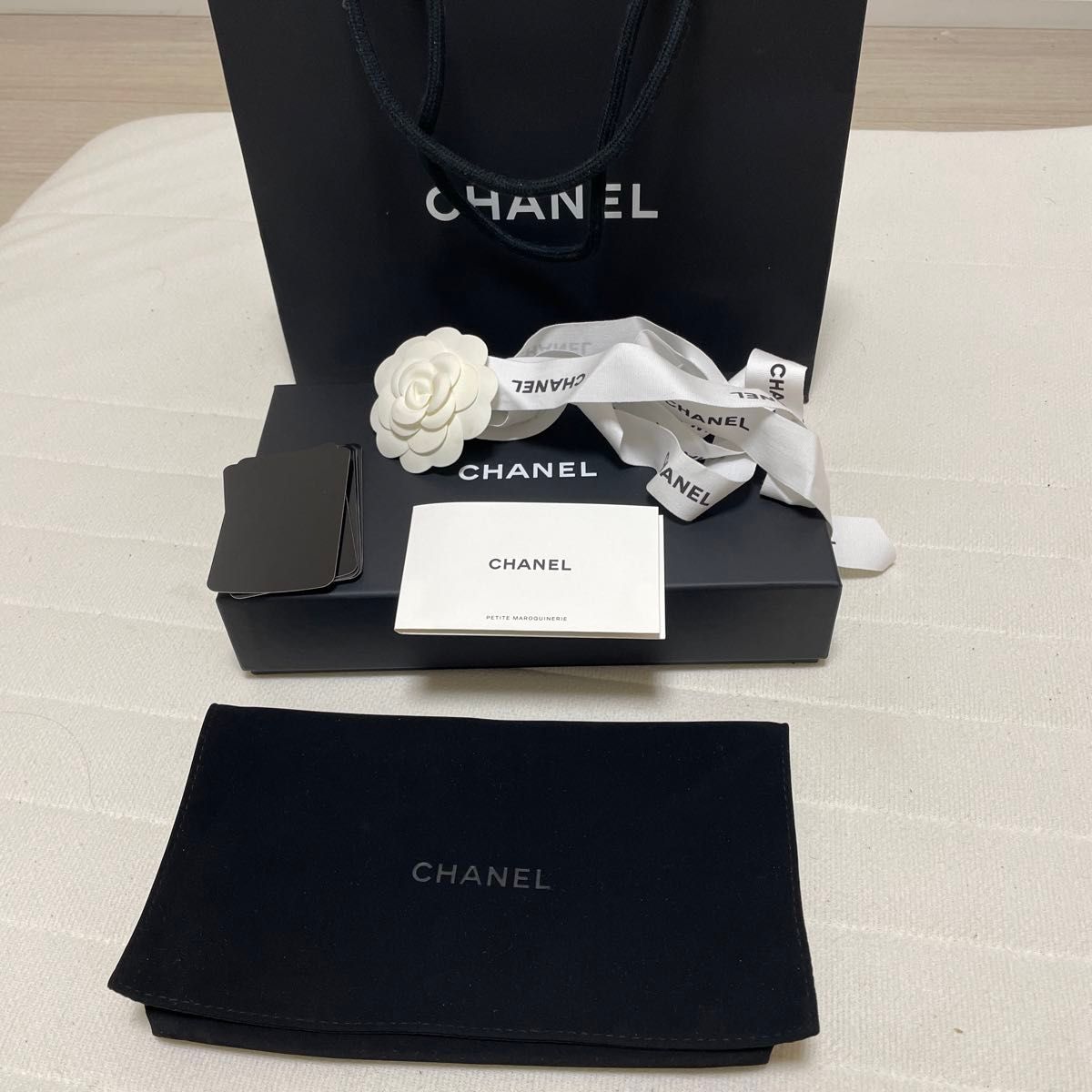 CHANEL チェーンウォレット 空箱 ショッパー リボン カメリア 保存袋