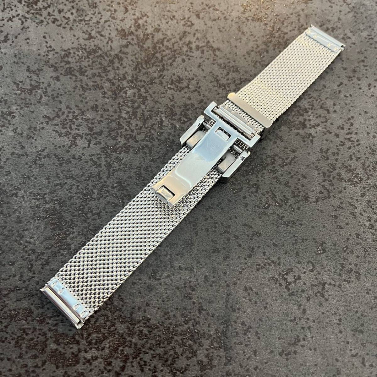 メッシュベルト for IWC 互換ベルト20mm 金属ブレス ステンレスベルト