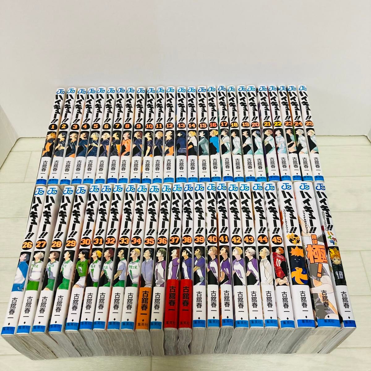 ハイキュー 全巻 1-45巻+ガイドブック2冊+イラスト集 古舘春一｜Yahoo