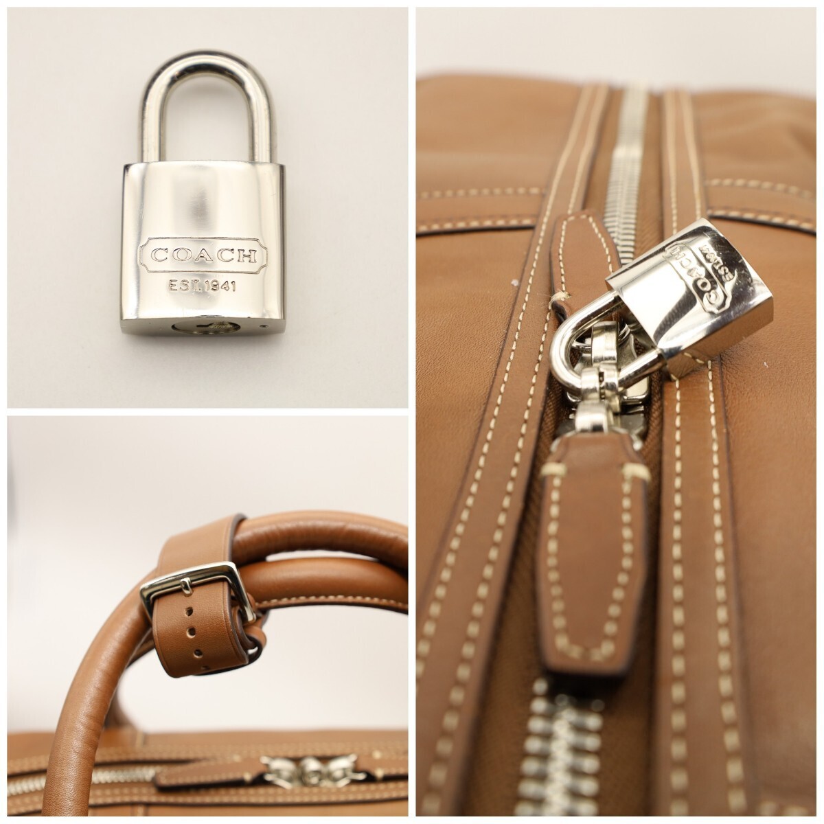 送料無料 美品 COACH コーチ メンズ ボストンバッグ トランス