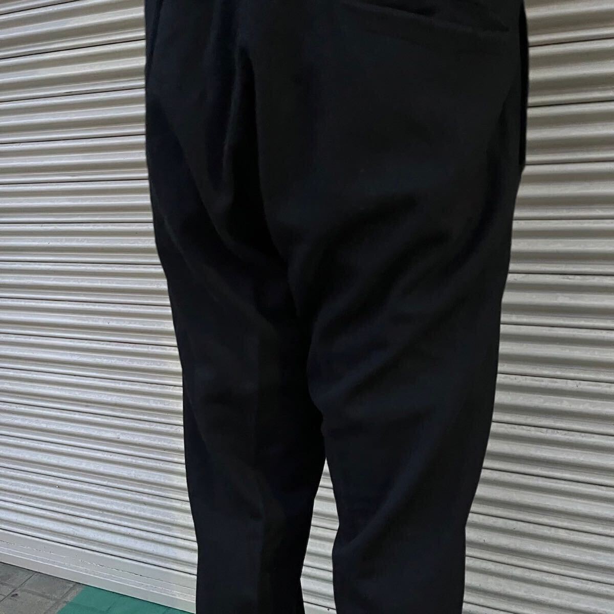 30s 40s Euro Vintage ウール スラックス 針刺し バックルバック