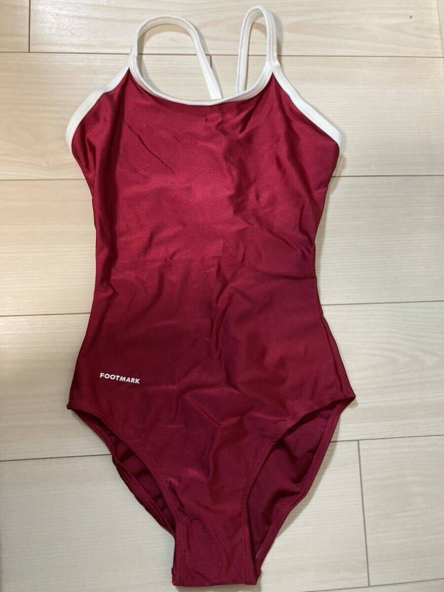 Yahoo!オークション - 【新品】スクール水着 フットマーク エンジ LLサ