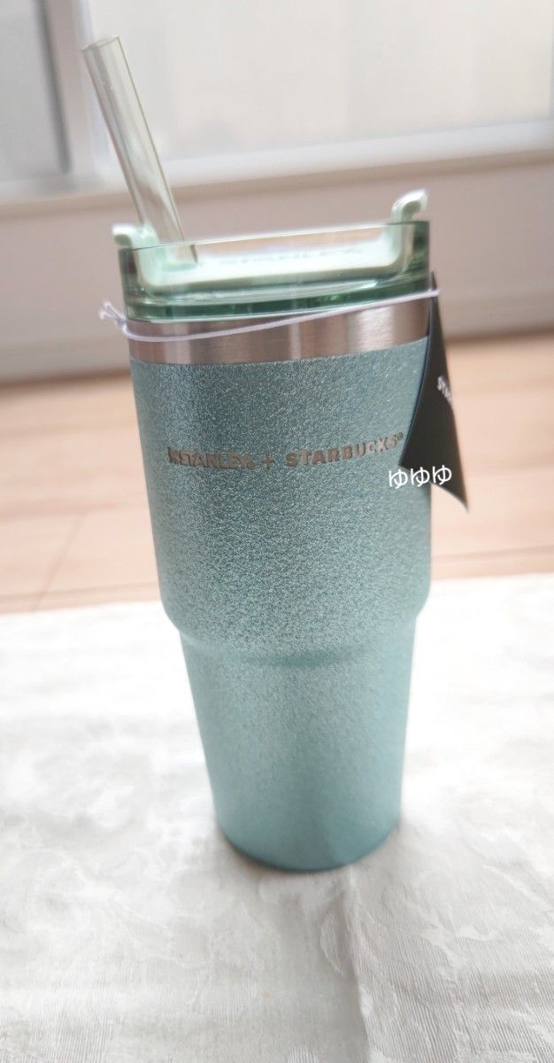 スターバックス 3WAY ステンレスタンブラー STANLEY グリッター ミント
