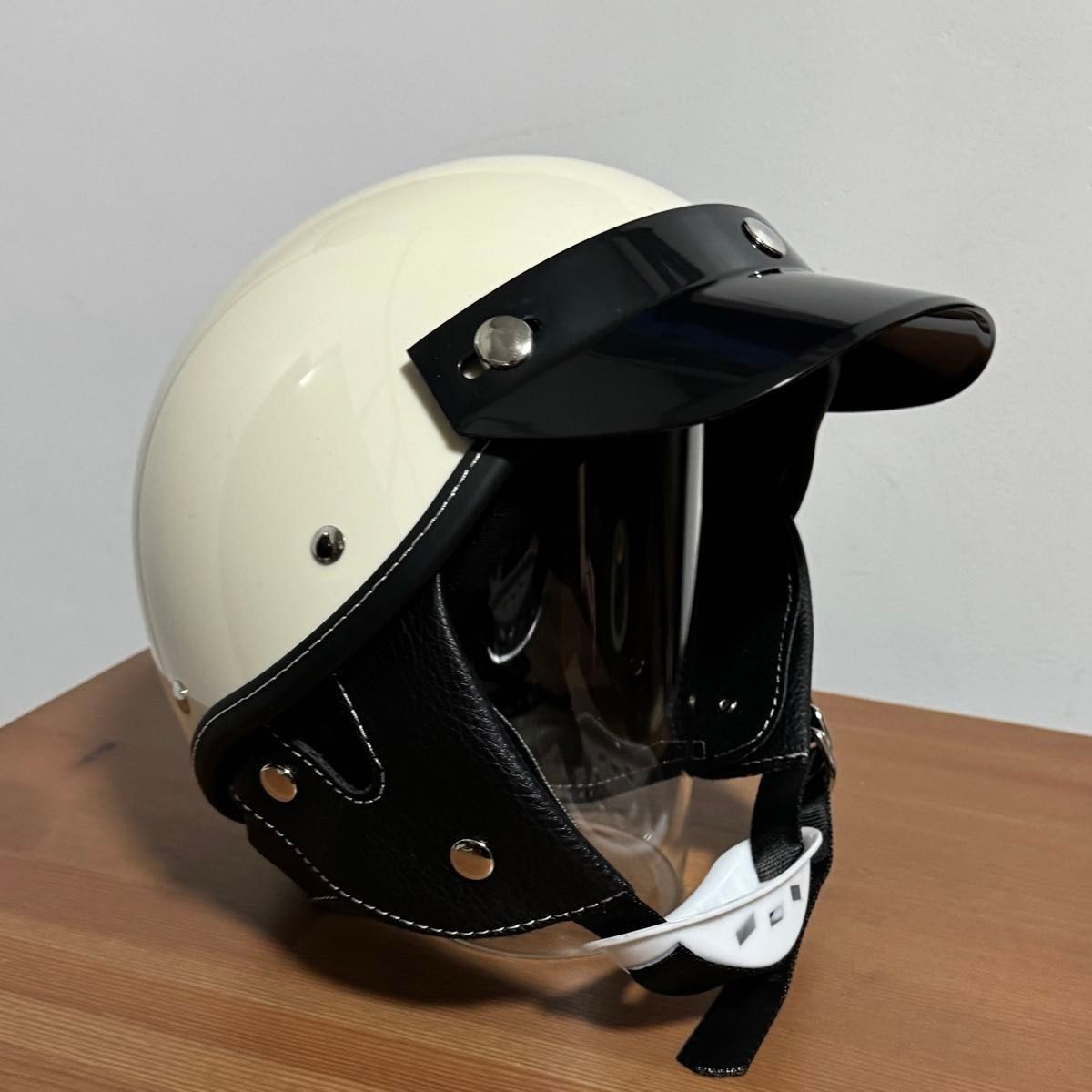 ハーフヘルメット XL ポリスヘル 半ヘル ショーティー 検Bell buco