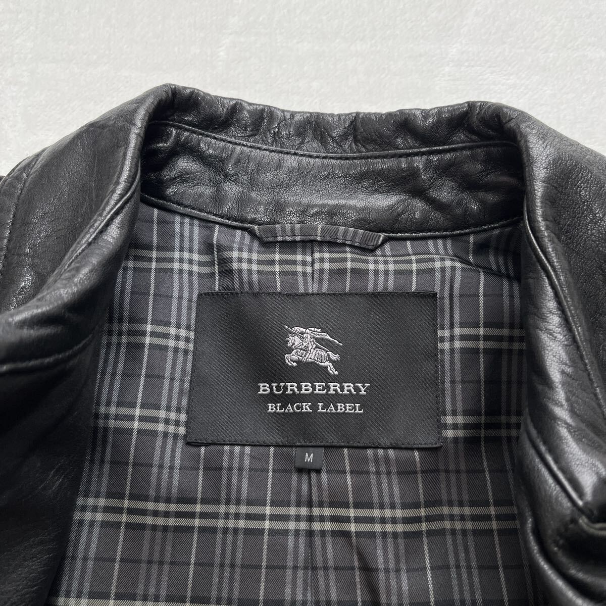 美品】高級 BURBERRY BLACKLABEL ライダースジャケット M｜Yahoo