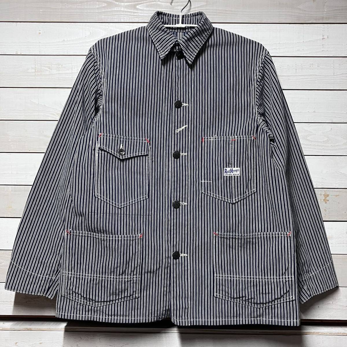 SIZE 40 Real McCOY'S HICKORY COVERALL MCCOY リアルマッコイズ