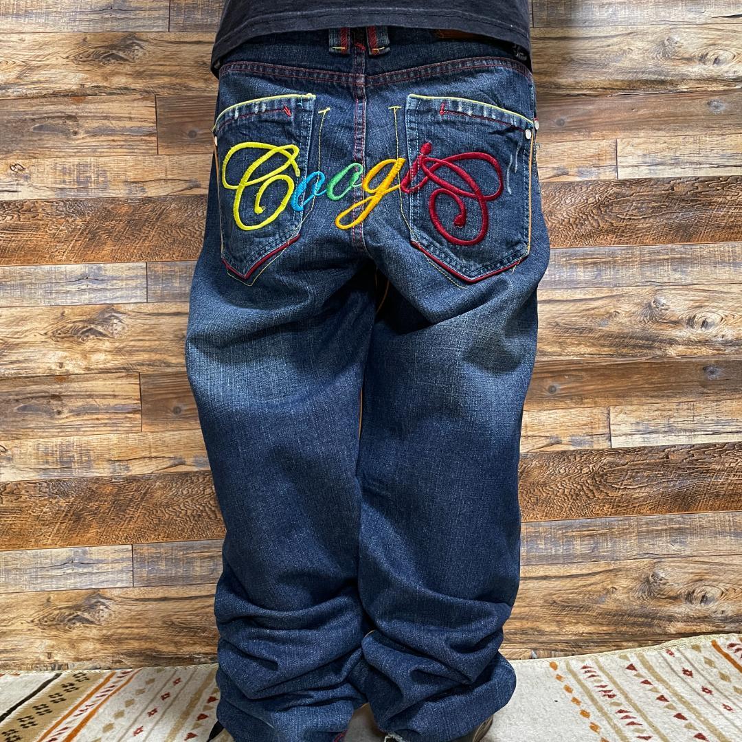 COOGI クージー デニム ジーンズ Gパン ジーパン 刺繍 b系 ストリート