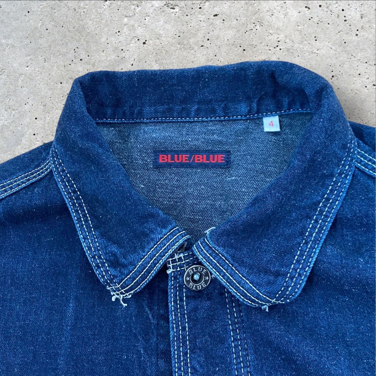美品】ハリウッドランチマーケット BLUE BLUE カバーオール L-XL