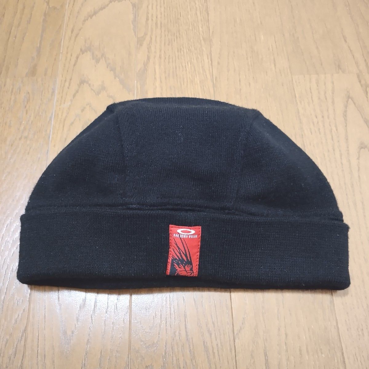 90s 00s OAKLEY オークリー 赤タグ ビーニー ニット帽 ブラック｜Yahoo