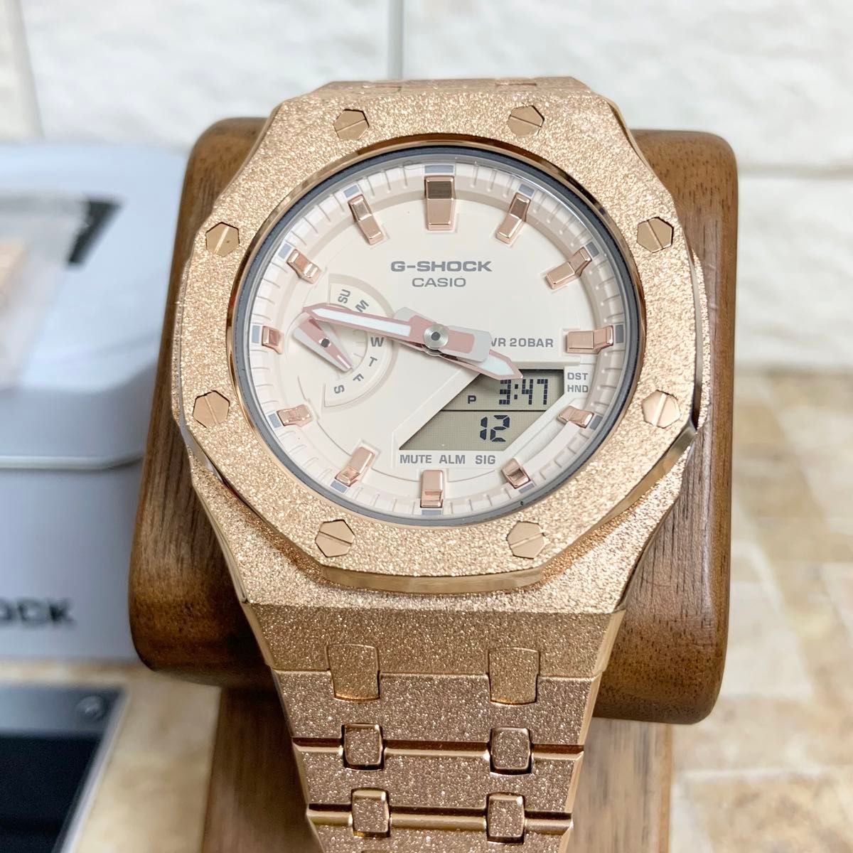 G-SHOCK GMA-S2100 カシオーク カスタム ピンクゴールド 美品 MOD