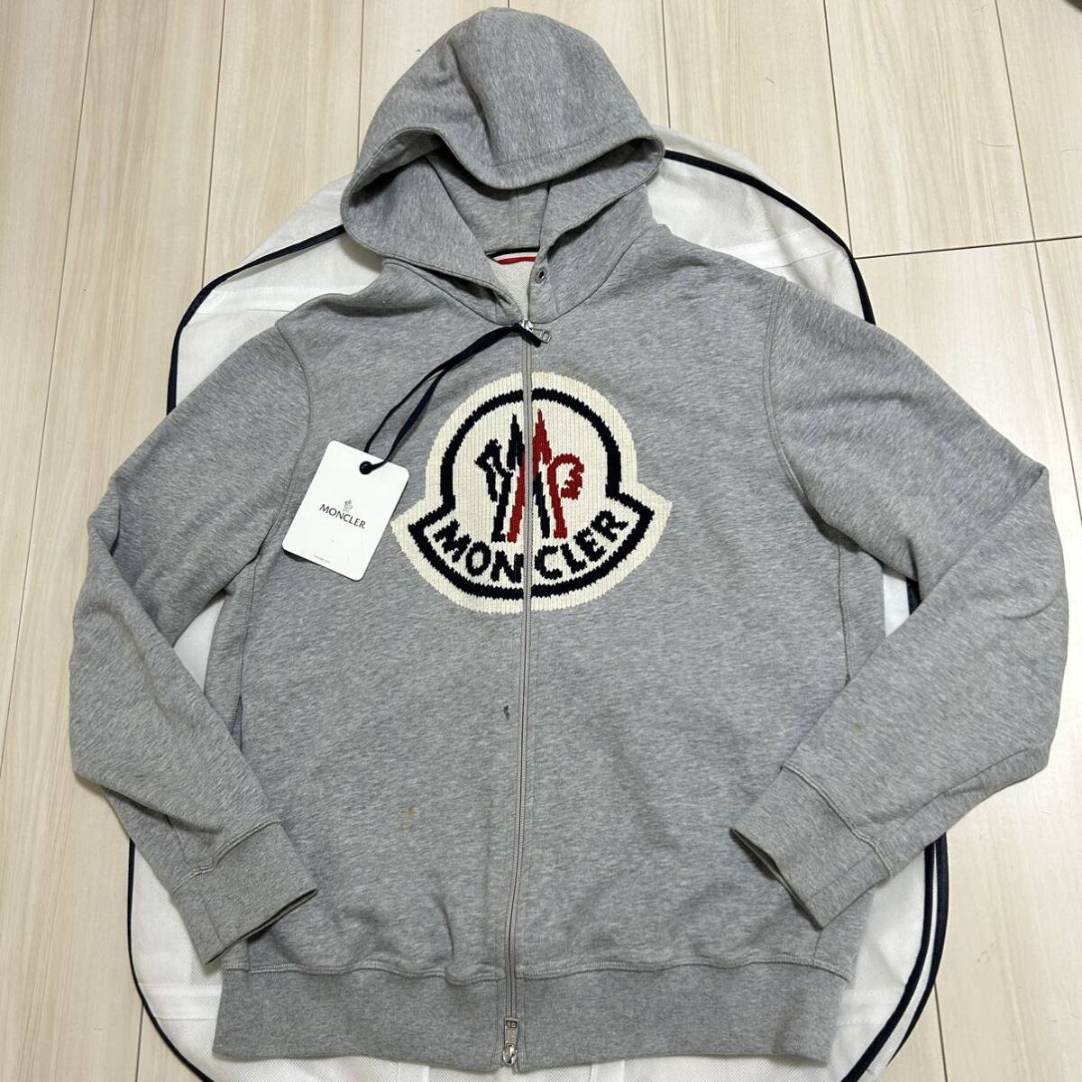 破格最安値】MONCLER モンクレール スウェットパーカー ジップ グレー