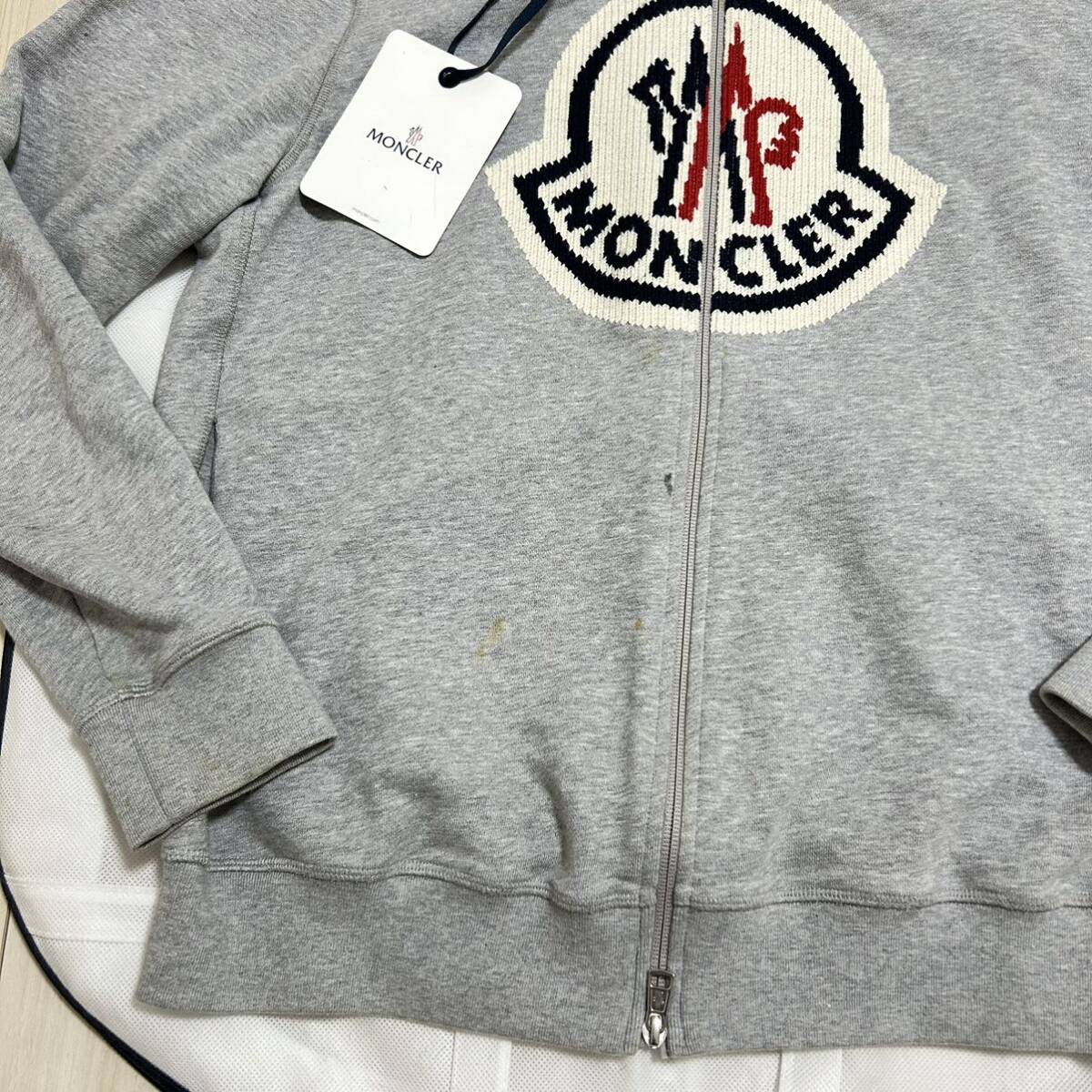 破格最安値】MONCLER モンクレール スウェットパーカー ジップ グレー