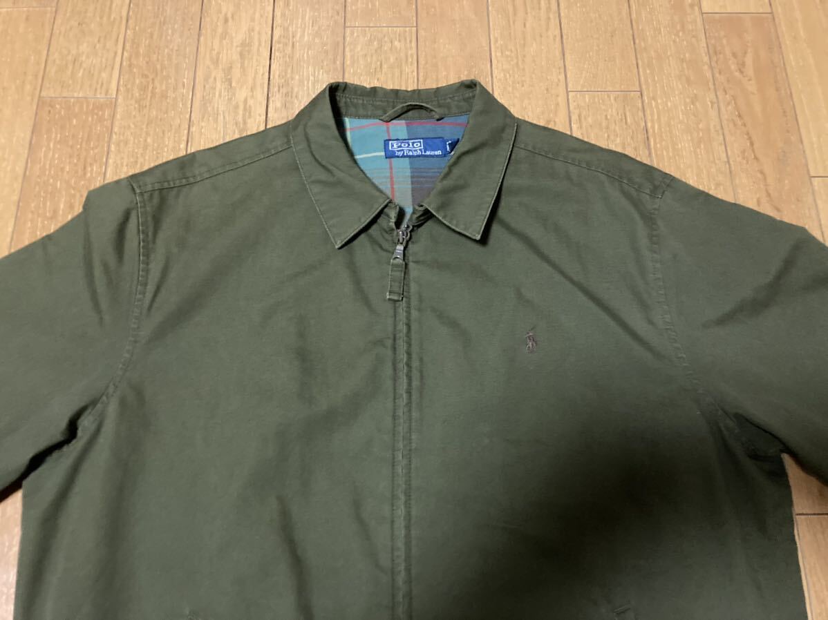 ラルフローレン スイングトップ XL カーキ オリーブ グリーン 90s