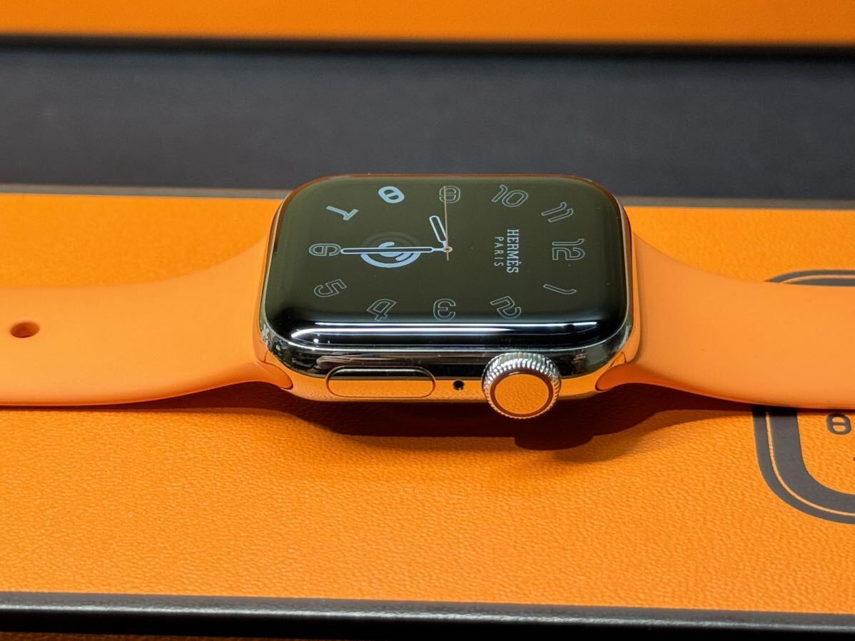 即決 純正オレンジバンド Apple watch エルメス シリーズ5 アップル