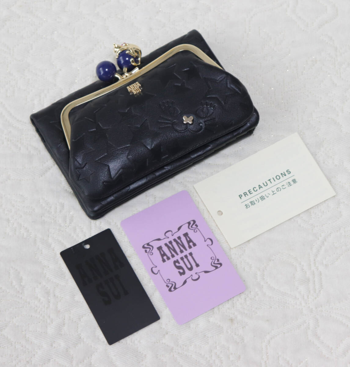 新品タグ付き【ANNA SUI アナスイ】プレイングキャット ねこ口金