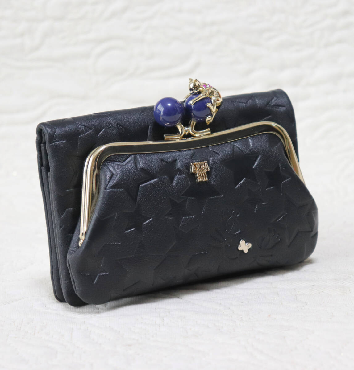 新品タグ付き【ANNA SUI アナスイ】プレイングキャット ねこ口金